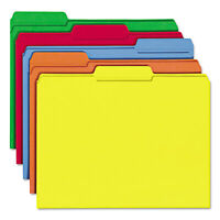 Yellow Pendaflex SER1YEL Personnel Folders Letter 1/3 Cut Top Tab SER-1-YEL 