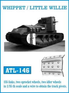 Friulmodel - Metall Panzer Schienen für WHIPPET / LITTLE WILLIE 1:35 - ALT146 - Bild 1 von 1