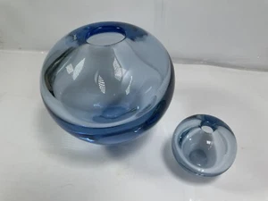 Vintage mundgeblasene Glasvasen von Per Lütken für Holmegaard / Dänemark 50er Jahre selten - Bild 1 von 9