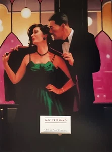 JACK VETTRIANO Signed 16x12 Photo Display WORDS OF WISDOM COA - Picture 1 of 2