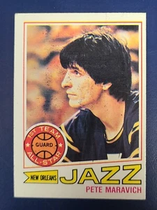 1977-78 Topps Basketball Cards #20 de Pete Maravich jazz de Nueva Orleans - Imagen 1 de 2