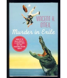 Signed Murder in Exile Frank Cole Debut Mystery Detective Florida 1st Edition - Picture 1 of 2