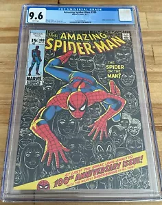 1971 Marvel Comics ASM Amazing Spider-Man 100 CGC 9.6 White Pages Rare Low Pop - Picture 1 of 3