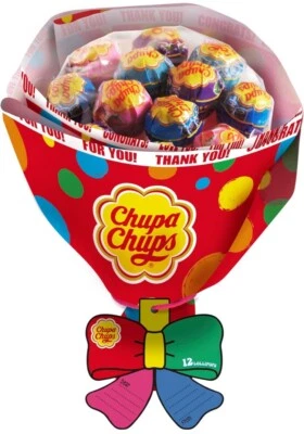 Japanese 12Chupa Chups Lollipops Flower bouquet Ramune…4flavor random set Candy - Image 1 of 4