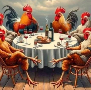 Funny Animals Diamond Painting Kits for Adults,5D DIY Chickens Diamond Art Kits - Picture 1 of 7