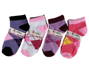 Lot 12 Pairs Kids Girl Ankle Sports Socks Cotton Size Age 2-4T 4-6T 6-8T(504-12) - Picture 1 of 8