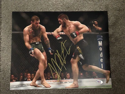 Khabib Nurmagomedov The Eagle Signed 11x14 Photo PSA COA - Image 1 of 3