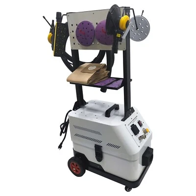 F7 气动电动两用双发件人防尘打磨机 110V 1.9HP — 第 1/4 张图片