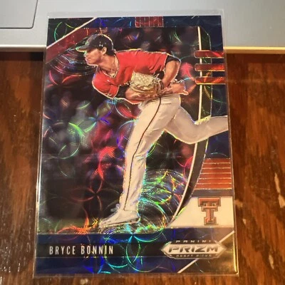 Bryce Bonnin 2020 Panini Prizm Draft Picks Navy Blue Kaleidoscope RC #PDP84 /15 - Image 1 of 2