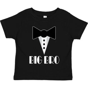 Inktastic Big Bro Cute Brother Mock Tuxedo Tux Toddler T-Shirt Boys Announcement - Picture 1 of 6
