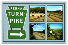VTG  1980s - Greetings From The PA Turnpike, Pennsylvania Postcard (Not Posted)
