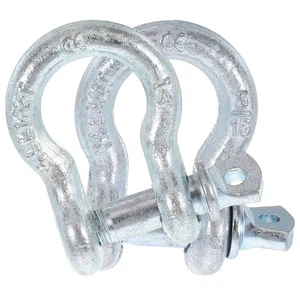  2 Pcs D-rings with Closing Screw Shackle, Shackles for Truck Towing Anchor - Picture 1 of 12