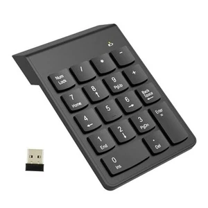 Wireless Number Pad, Numeric Keypad Numpad Keyboard 10 Key USB Keypad Office - Picture 1 of 7