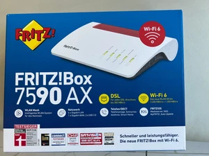 AVM FRITZ!Box 7590 AX WLAN Router Weiß - Bild 1 von 5