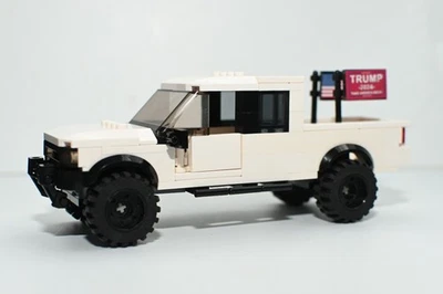 Camioneta MAGA Blanca F-150 Modelo Personalizado Compatible Construida con Ladrillos LEGO® Foto 1 de 3