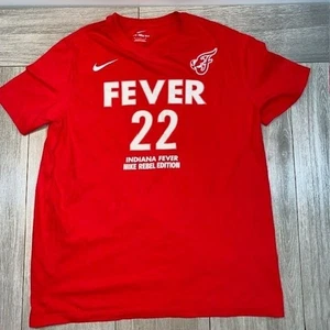 Nike Indiana Fever Caitlin Clark 22 Rebel Edition Red Shirt Jersey - Adult Large - Picture 1 of 7