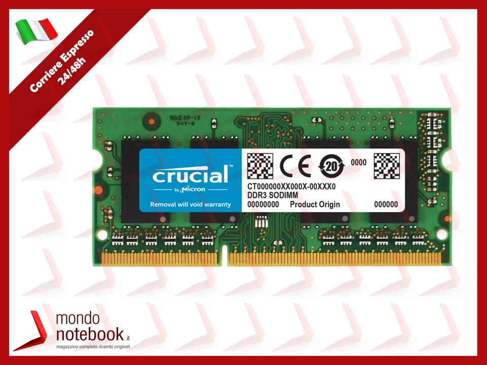 Crucial CT8G3S160BM (8 GB, PC3-12800 (DDR3-1600), DDR3 RAM, 1600 MHz, SO-DIMM) RAM Module
