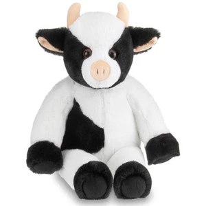 15" Cow, Cowlin Tall Friendly Stuffed Farm Animal, Black & White - Picture 1 of 6