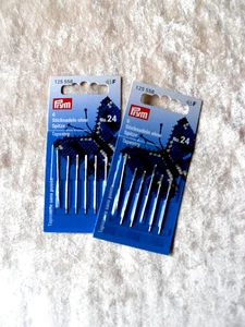 6 STICKNADELN ohne Spitze, No. 24, Prym- Stahl Sticknadel - NEU - Bild 1 von 1