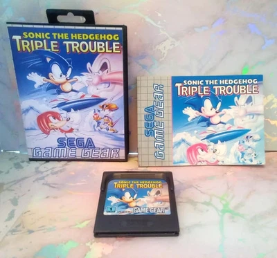Sega Game Gear Sonic Triple Trouble boxed new clam shell - Image 1 of 4