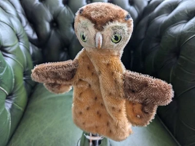 Steiff Handpuppe Eule Vintage 60er Steifftier Retro Plüschtier 50er F20 - Bild 1 von 4
