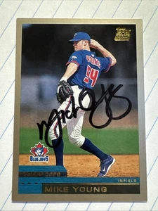 2000 Topps Traded #T46 Mike Young RC AUTOGRAPHED SIGNED Card Toronto Blue Jays - Picture 1 of 2
