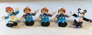 Vintage 1988 McDonalds Raggedy Ann & Andy mit Panda MacMillan 2 Zoll - Bild 1 von 16
