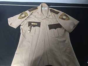 Vintage Texas Nueces County Shirt Constable Precinct 1 Mens Size 15 SS W/Whistle - Picture 1 of 7