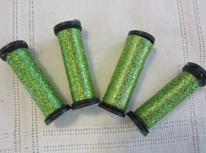 4 Kreinik Metallics Blending Filament #015 CHARTREUSE Stickgarn Konvolut - Bild 1 von 4