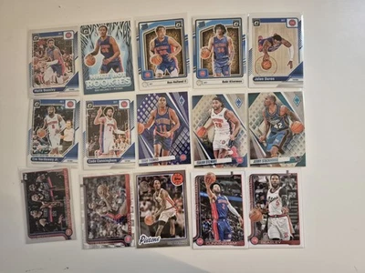 Lote de 60 tarjetas de baloncesto sin duplicados, Detroit Pistons (Thomas, Cunningham, Ivey) Foto 1 de 4