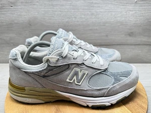 New Balance 993 Made In USA Gray/White Sneakers MR993GL - Womens 10 - Picture 1 of 10