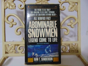 Abominable Snowmen, Legend Come to Life by Ivan T. Sanderson ( Paperback 1968) - Picture 1 of 7
