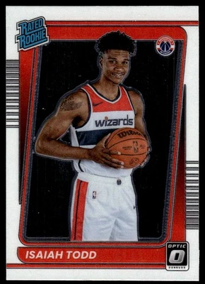 2021-22 Donruss Optic Isaiah Todd #187 Rookie Washington Wizards - Image 1 of 2