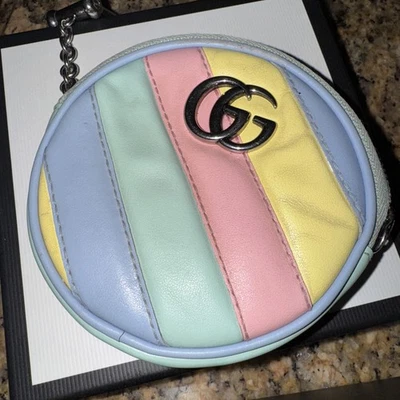 GUCCI Model/Collection: GG Marmont 2.0 Multicolor pastel stripes gold GG logo - Image 1 of 4