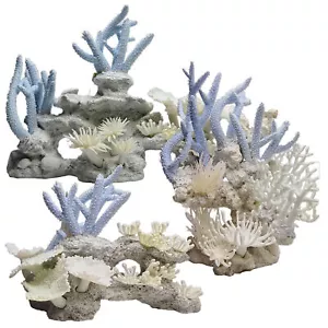 Aqua One White Coral Ornament Aquarium Decor Fish Tank Artificial Rock Tropical - Picture 1 of 2