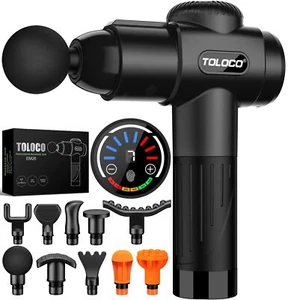TOLOCO Massage Gun Deep Tissue Back Massage for Athletes for Pain Relief Perc... - Picture 1 of 9