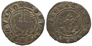 IBERMONEDA| Moneda España, Juan I 1379-1390. Burgos. Blanco de Agnus Dei. - Foto 1 di 1