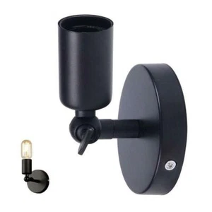 Retro Vintage Wustic Sconce Lamp Wall Loft Light Fixture E27 Socket Home Decor - Picture 1 of 15