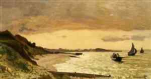 Claude Monet A4 Foto die Küste bei Sainte Adresse