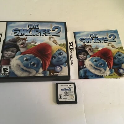 THE SMURFS 2 NINTENDO DS GAME ANIMATED ACTION ADVENTURE FAMILY FUN COMPLETE - Image 1 of 4
