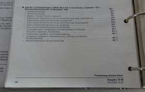Werkstatthandbuch Elektrik / Schaltpläne Audi 80 Typ B4 Avant S2 + RS2 von 93-96 - Bild 1 von 10