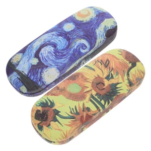 2 PIEZAS Cajas de Gafas Portátiles Estuche de Gafas Rígidas Estuche de Gafas de Sol para Regalo - Imagen 1 de 12