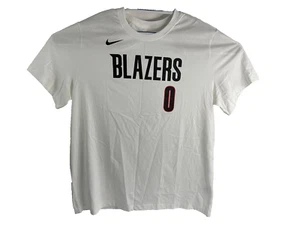 Nike NBA Portland Trail Blazers T-Shirt White Men's Size 2XLarge DR6395-100 - Picture 1 of 11