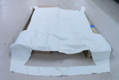 Nuevo de Lote Antiguo 1974 Lincoln Mark IV Blanco Vinilo Material Superior - Dañado D4LY- 6553700A Foto 1 de 4