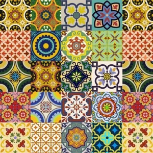 MI ALMA Backsplash Tile Peel/Stick Vinyl Multi-Color (24 Tiles,10.67-sq-ft/Pack) - Picture 1 of 4
