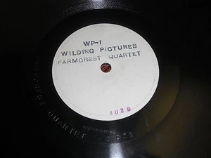 RARE FARMCREST BAKERY VICTOR 78 RPM RECORD WP-1 ADVERTISING JINGLES EMBOSSED - Imagen 1 de 2
