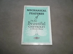 Folleto de historia de Chevrolet más hermoso de Chevrolet - Características mecánicas - Imagen 1 de 7
