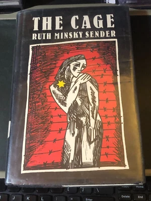 The CAGE Holocaust LODZ Camp WWII 📚 Library Copy Ruth Minsky Sender HC 1986 1st - Image 1 of 4