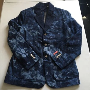 BLAZER VAQUERO KENZO X LEVIS FLORAL AZUL OSCURO TALLA S. - Imagen 1 de 18