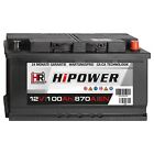 PKW Batterie Autobatterie 12V 100Ah Starterbatterie für 74 83 88 90 92 95 105Ah